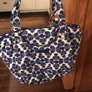 Vera Bradley blue and white floral purse